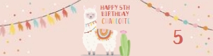 Llama Water Bottle Pink design preview