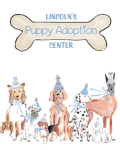 Blue & Brown Puppy Adoption Center Sign design preview