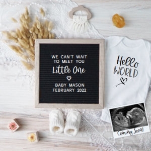 Pregnancy Announcement (Little One, Hello) design preview