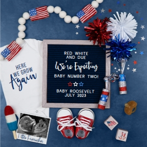 Firework Pregnancy Announcement (Grow Again) design preview