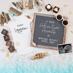(Sonogram) Beach Pregnancy Announcement 2 (Adventure): Beach Pregnancy Announcement 2 (Adventure)