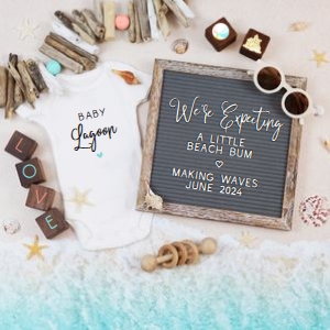 Beach Pregnancy Announcement 2 (Beach Bum): Beach Pregnancy Announcement 2 (Beach Bum)