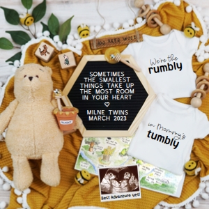 (Sonogram) Winnie the Pooh Twins Pregnancy Announcement (Rumbly in Tumbly): Winnie the Pooh Twins Pregnancy Announcement (Rumbly in Tumbly)