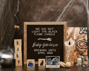 (Sonogram) Hocus Pocus 3 Pregnancy Announcement (Black Candle): Hocus Pocus 3 Pregnancy Announcement (Black Candle)
