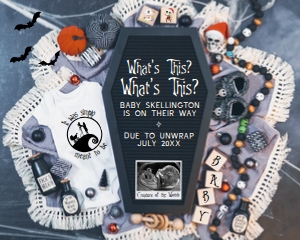 Nightmare Before Christmas Pregnancy Announcement (What's This?) design preview