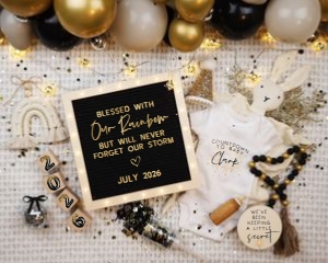 New Years Eve Rainbow Pregnancy Announcement 14 (Our Rainbow): New Years Eve Rainbow Pregnancy Announcement 14 (Our Rainbow)