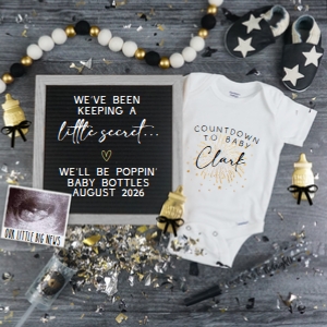 New Years Eve Pregnancy Announcement 1 (Secret) design preview
