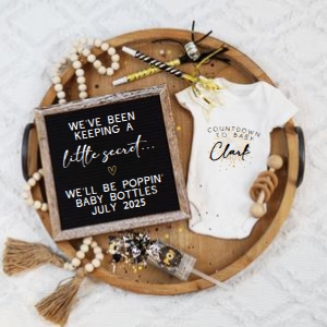 Boho Tray New Years Eve Pregnancy Announcement 10 (Secret): Boho Tray New Years Eve Pregnancy Announcement 10 (Secret)