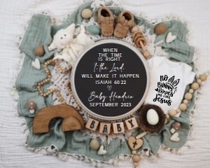 Lamb Lovey Boho Christian Easter Pregnancy Announcement (Isaiah 60:22): Lamb Lovey Boho Christian Easter Pregnancy Announcement (Isaiah 60:22)