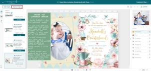 How to Change Photo (Event Instructions): Cinderella Thank You with Photo