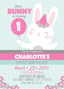 Bunny Birthday design preview