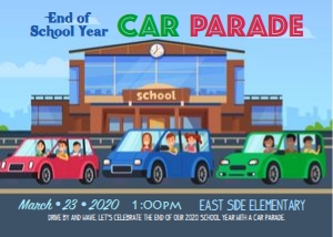 School Car Parade design preview