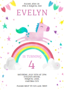 Unicorn Invitation: Unicorn Invitation