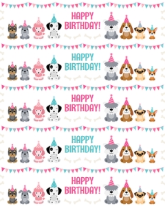 Puppy Bottle Labels design preview