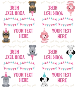 Puppies Food Lables design preview