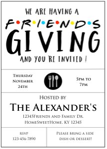 Friendsgiving-Trio design preview