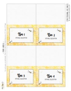 Bumblebee - Food Labels design preview