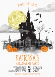 Halloween - Invitation 1 design preview