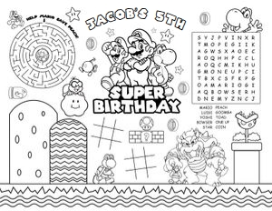 Mario Placemat 8.5x11 design preview