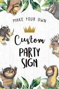 Wild One - Create Your Own Party Poster - Peek a Boo Characters design preview