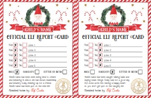 Elf Report - Naughty and Nice design preview