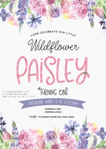 Wildflower - Pink and Purple design preview