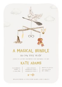 Baby Shower - Wizard - Invitation - Mobile design preview