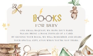Baby Shower - Wizard - Books for Baby design preview