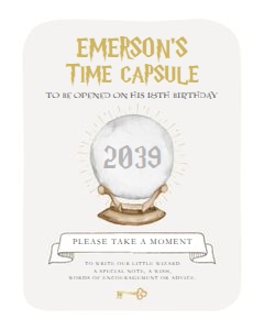 Wizard Birthday - Time Capsule design preview
