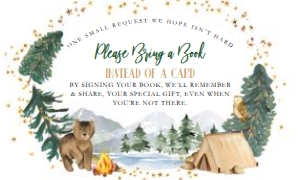Baby Shower - Explorer - Bring a Book - Plain design preview