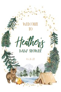 Baby Shower - Explorer - Welcome Sign - Simple - 20x30: Baby Shower - Explorer - Welcome Sign - Simple