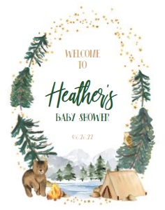 Baby Shower - Explorer - Welcome Sign - Simple - 11x14: Baby Shower - Explorer - Welcome Sign - Simple