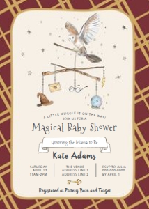 Baby Shower - Wizard - Doodle - Invitation design preview