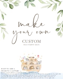 Baby Shower - Noah's Ark - Custom 8x10 Sign: Baby Shower - Noah's Ark - Custom 8x10 Sign