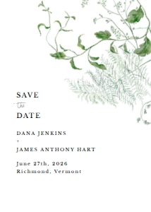 Save the date 015 - 4 design preview