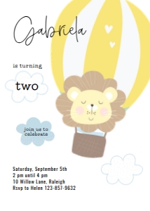 Birthday Invitation 0065: Birthday Invitation 0065