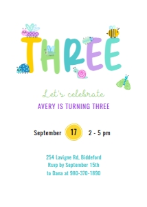 Birthday Invitation 0068 design preview