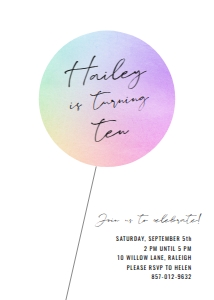 Birthday Invitation 40: Birthday Invitation 40