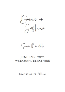 Save the Date Minimalist 06 design preview