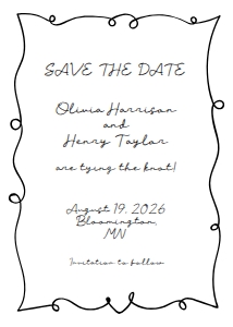 New Save the Date 08 design preview