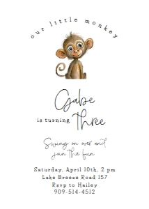 Invitation Animals 02 design preview