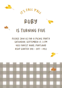 Fall Invitation Template design preview