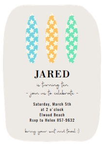Birthday Invitation 066 design preview
