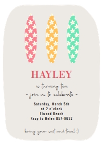 Birthday Invitation 065: Birthday Invitation 065