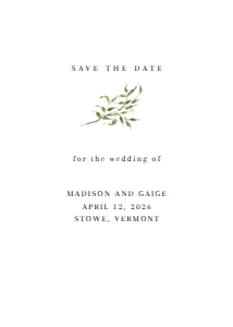 Save the Date 32 design preview