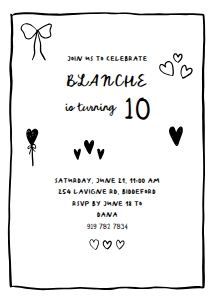 Birthday Invitation 0054: Birthday Invitation 0054