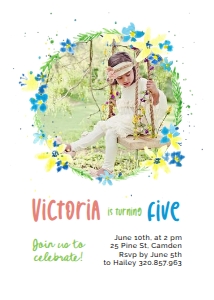 Birthday Invitation 001 design preview