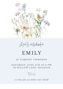 Birthday Invitation 56 design preview