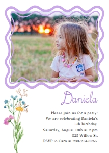 Birthday Invitation 0064: Birthday Invitation 0064