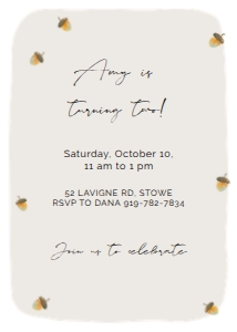 Fall Invitation 053 design preview